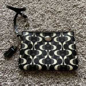 Coach Canvas Wristlet Purse/Wallet
